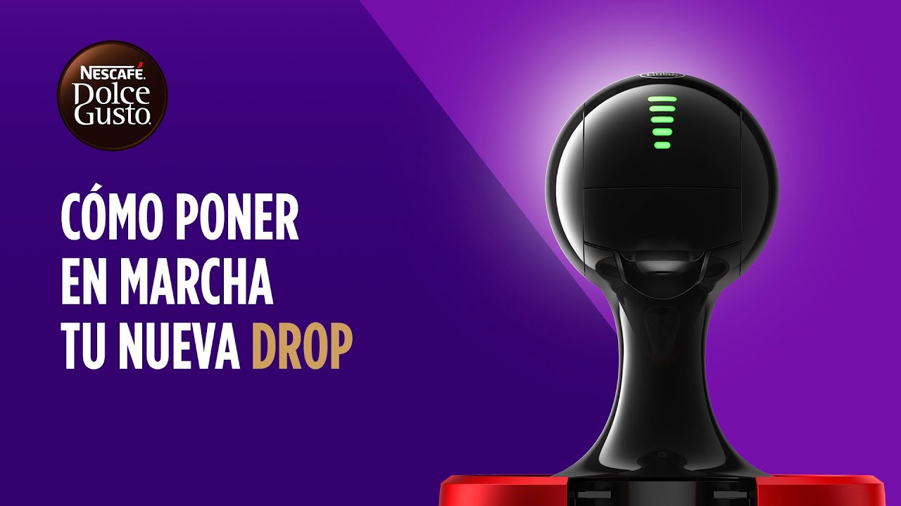 Cómo poner en funcionamiento tu cafetera automática Drop | Nescafé Dolce  Gusto - YouTube