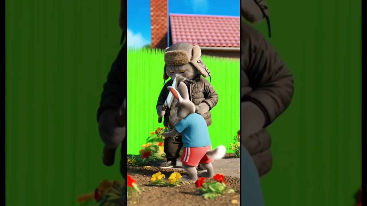 котик  со львом   