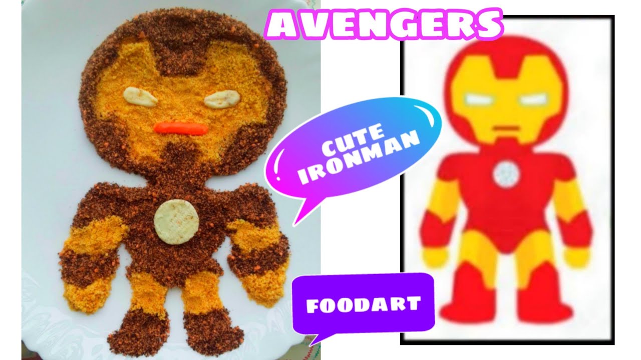 DIY Fun With Food Art: Cute Iron man | Avengers Creative Art with Cookies