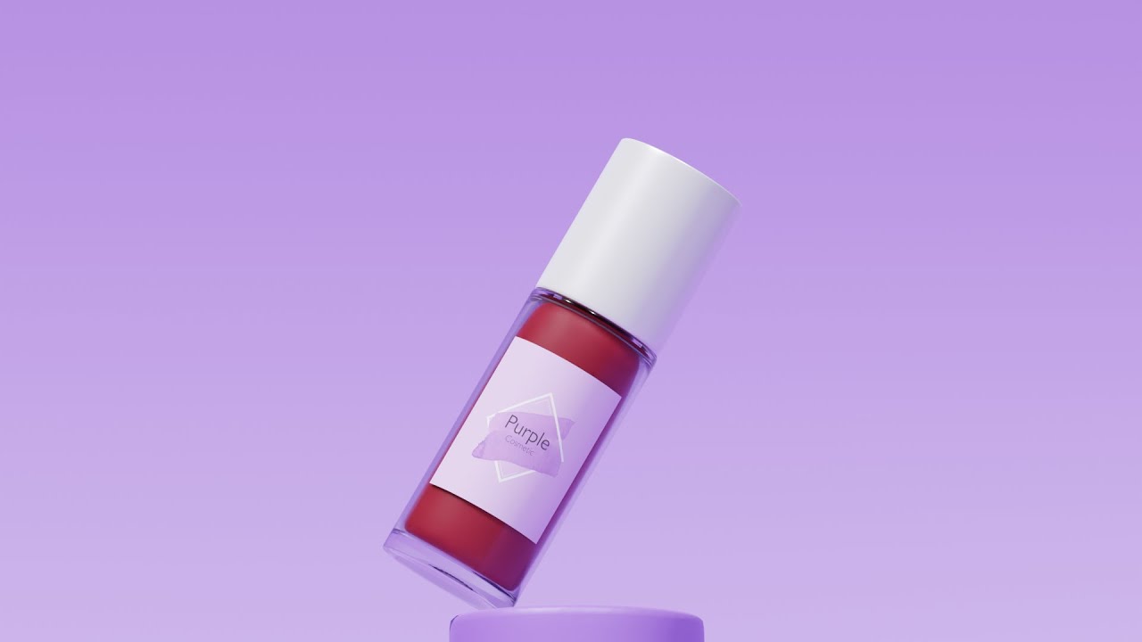 3D Liquid Lipstick Cosmetic Animation // BLENDER