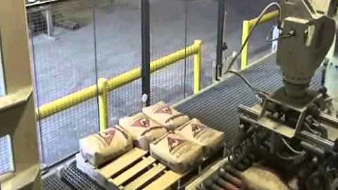 Palletizing Bags of Concrete - Kawasaki Robotics