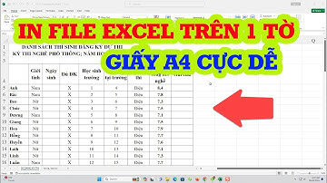 Mẹo in hết file excel trên 1 giấy A4 cực hay