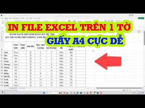 #2023 Mẹo in hết file excel trên 1 giấy A4 cực hay