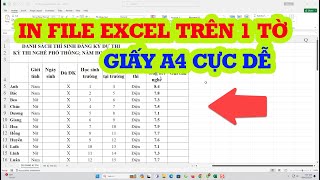 Mẹo in hết file excel trên 1 giấy A4 cực hay