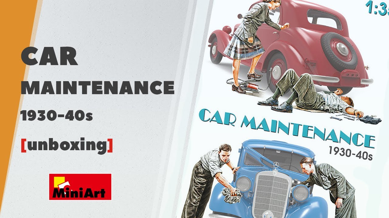 Обзор фигурок Car Maintenance 1930-40s - Miniart 38019