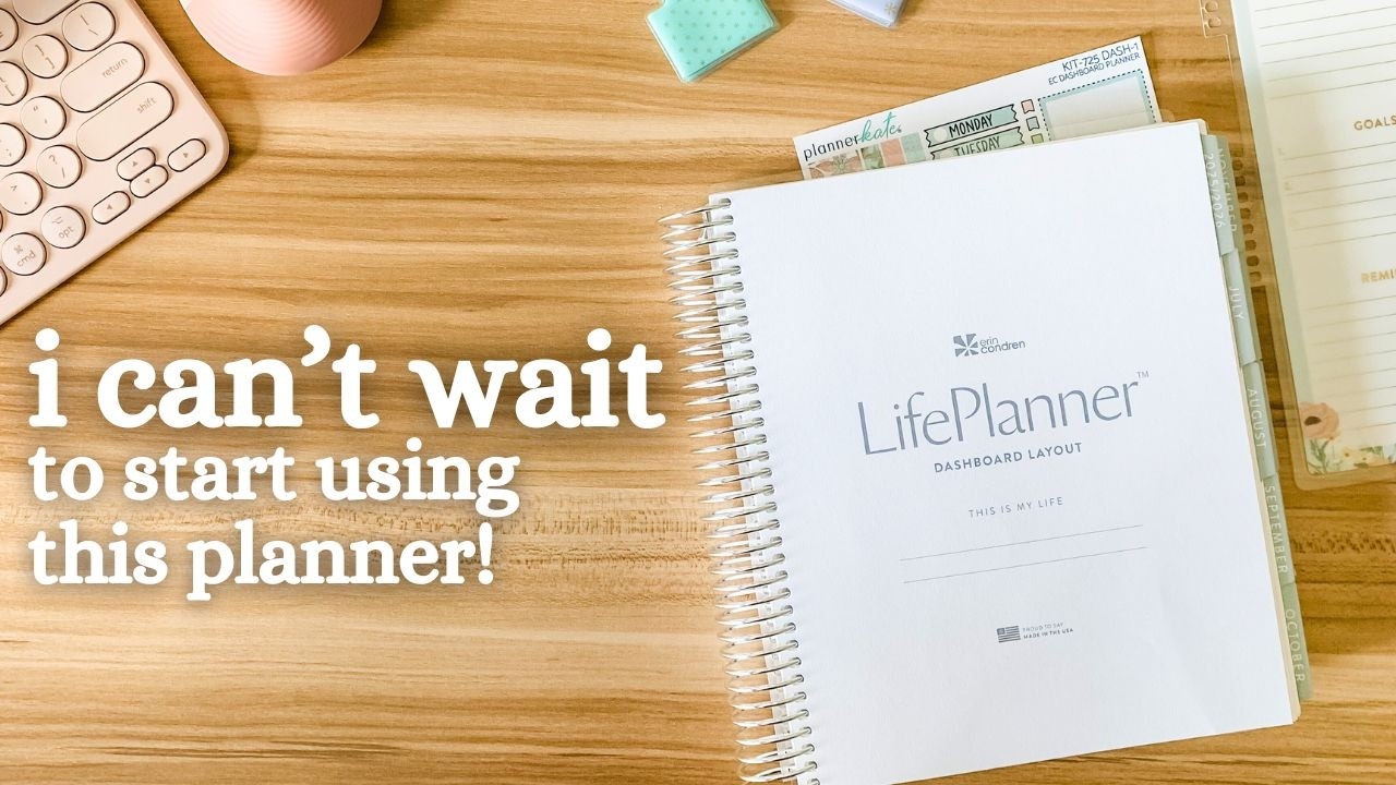 NEW Erin Condren Dashboard LifePlanner Minimal Review + How I Plan to ...