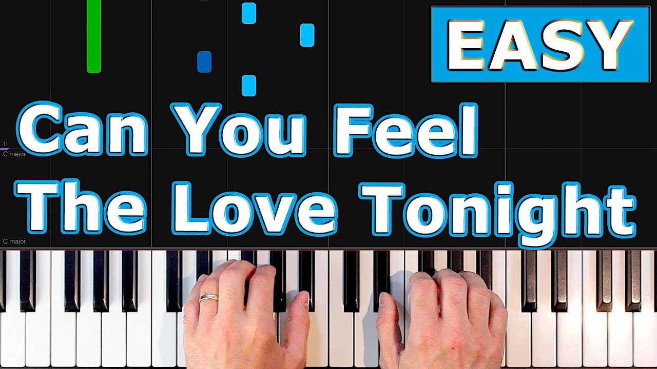 Can You Feel The Love Tonight - The Lion King - EASY Piano Tutorial ...