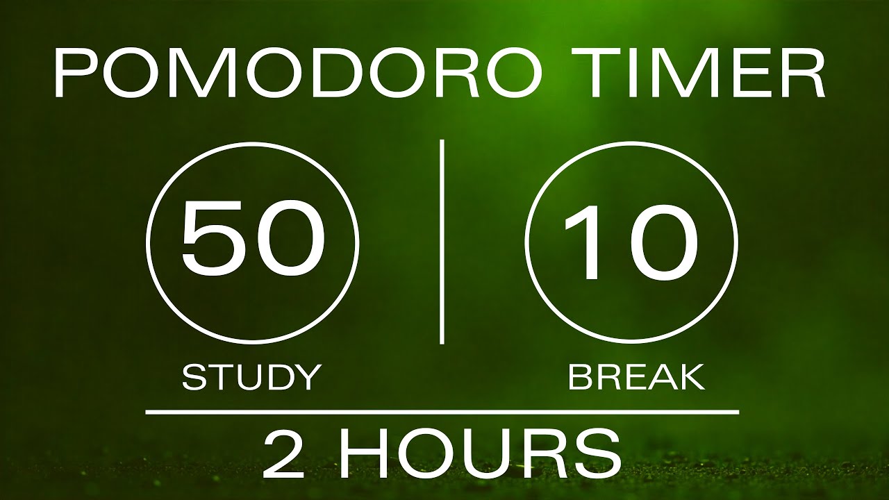 Study with me for 2 hours | Pomodoro Timer 50 / 10 (Lofi Study and Work ...