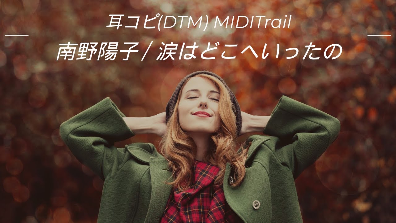 cover)涙はどこへいったの ／ 南野陽子 1989 Minamino Yoko(DTM