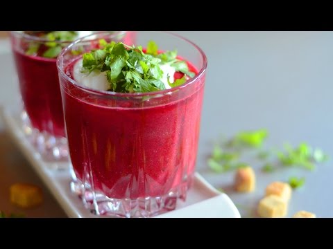 Video: Gazpacho Med Paprika Och Rödbetor