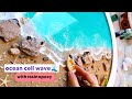 Resin art/ how to make cells wave with resin epoxy 🌊