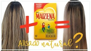 Cabello Liso Natural Con Maizena | Hidrata, suaviza , da brillo y quita el Frizz?