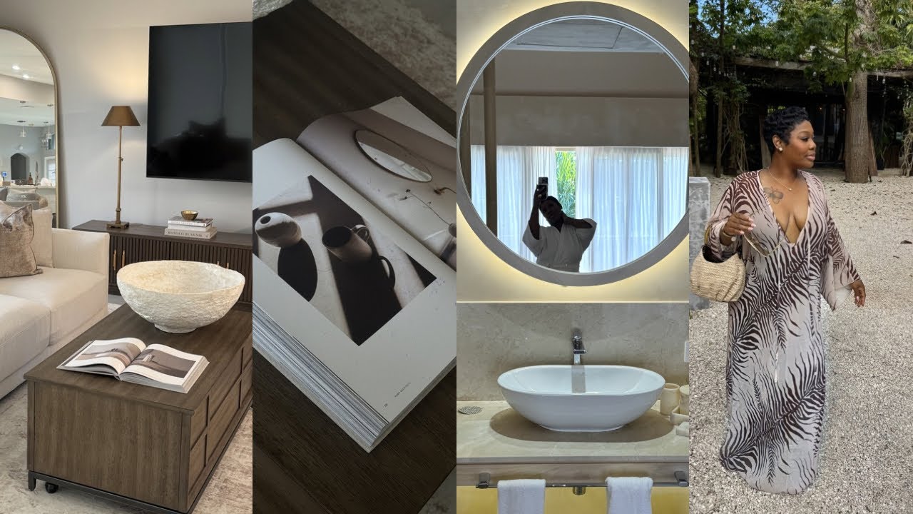 RH Inspired Living Room | Feminine Soft Life Vlog + Chic Hosting & Travel