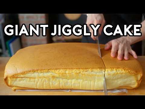 Giant Jiggly Castella Cake  Anything with Alvin