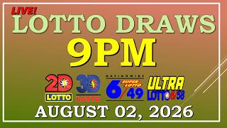 LOTTO RESULT 9PM DRAW ,  AUGUST 02, 2026@LottoResultTV15K