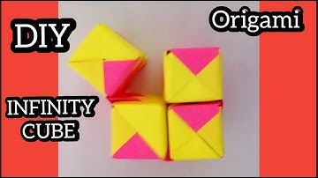 #paper_cube_infinity How to make origami infinity cube - paper infinity cube - step by step