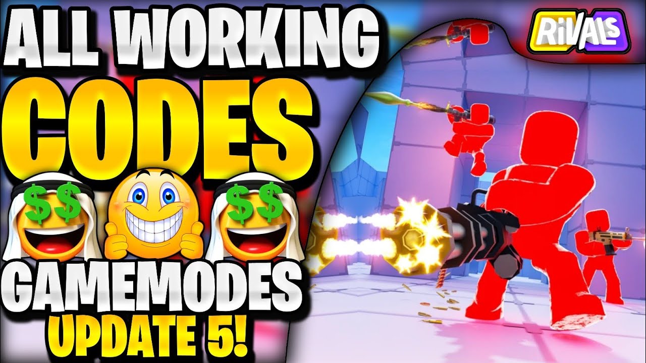 🔥*NEW* All Working GAMEMODES UPDATE 5 CODES FOR RIVALS! ROBLOX RIVALS ...