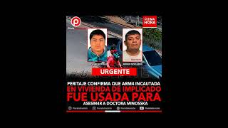 Peritaje confirma que arma incautada en vivienda de implicado | Fue usada para asesinar a doctora