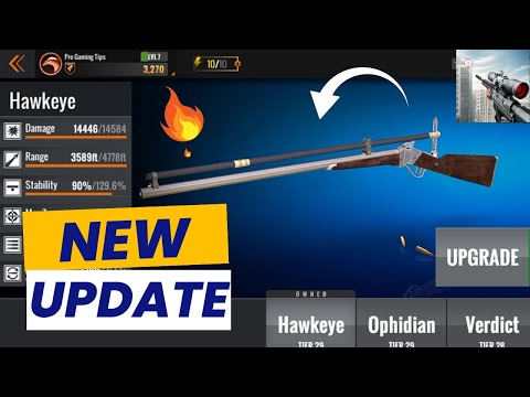 SNIPER 3D NEW UPDATE! 🔥 New Hawkeye Premium Sniper Added