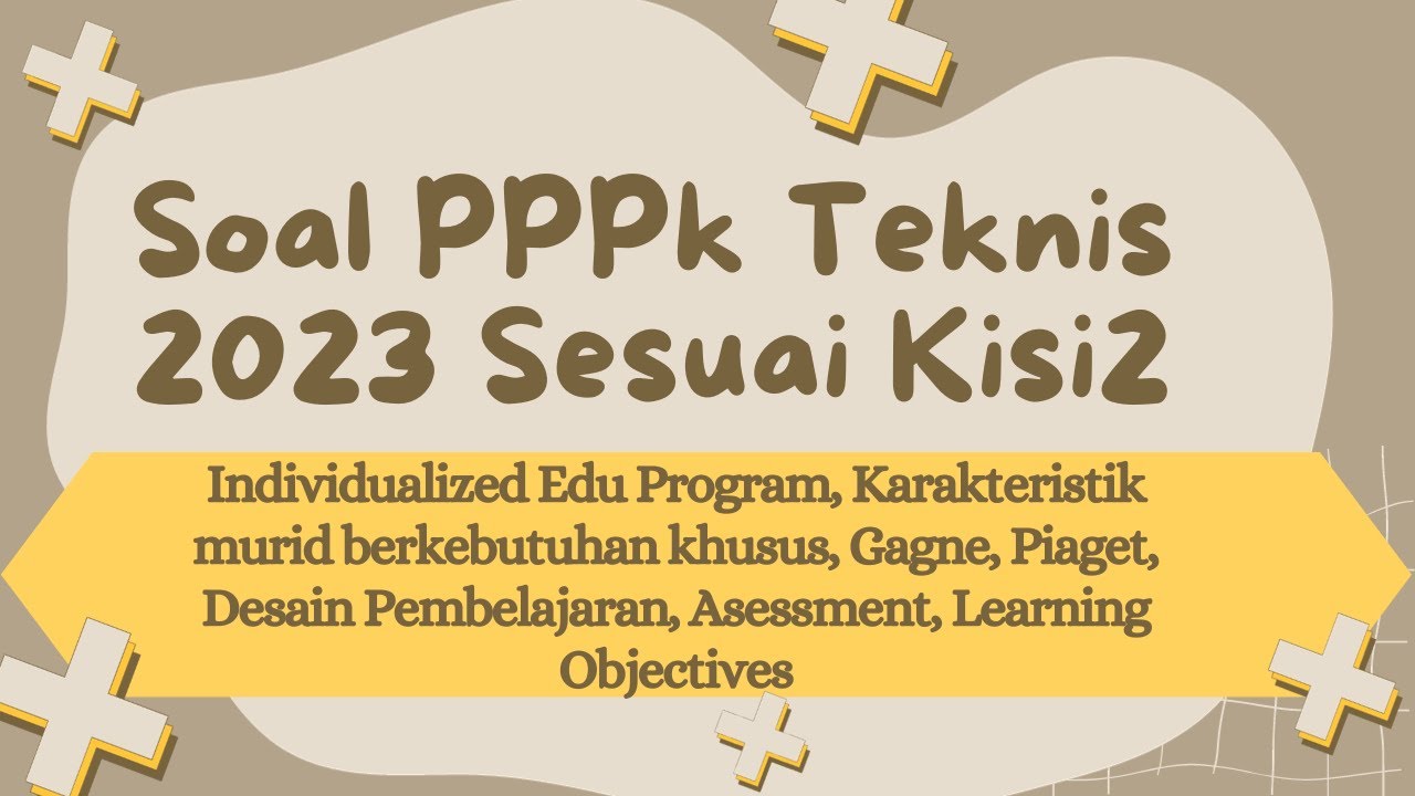 Contoh soal kompetensi teknis pppk 2023 pppk2023 pppkguru youtube