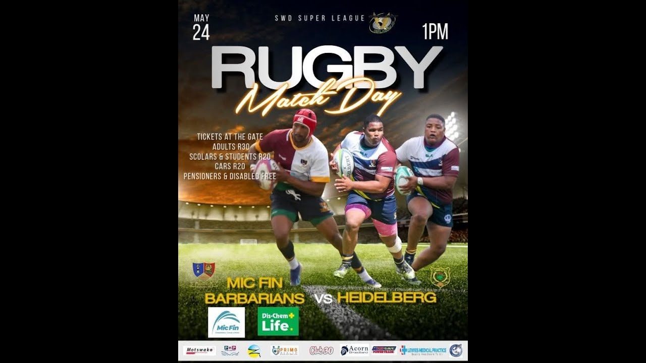 Mossel Bay Barbarians vs Heidelberg RFC - YouTube
