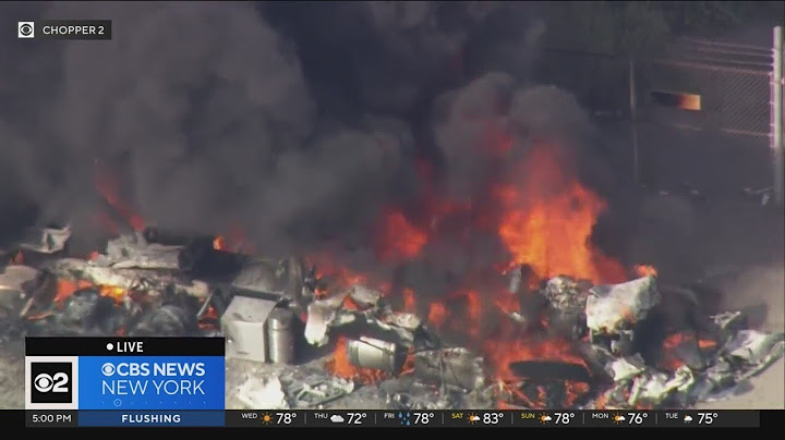 Truck catches fire at Port Newark