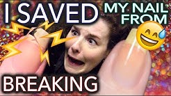 How I SAVED my nail from BREAKING (near death experience)