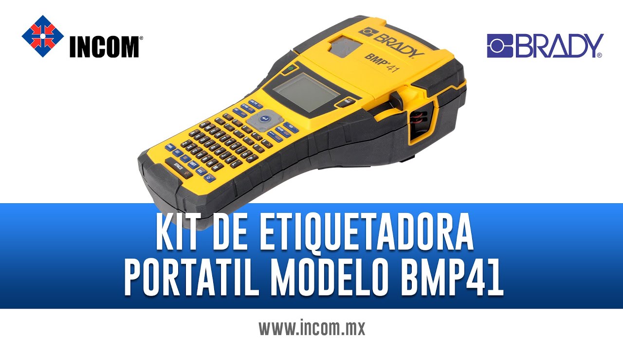 de ultramar Influyente Contrato Kit de etiquetadora portátil "BMP41" marca Brady - YouTube