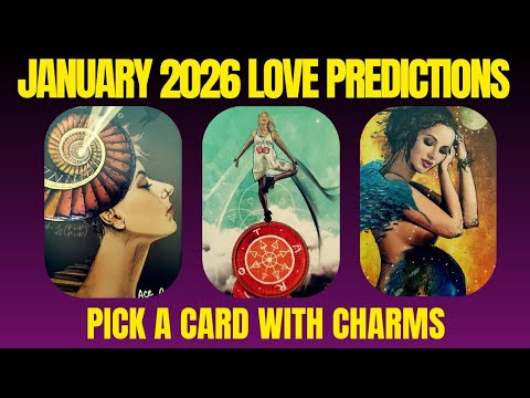 JANUARY 2026 LOVE PREDICTIONS CHARM TAROT PICK CARD 
