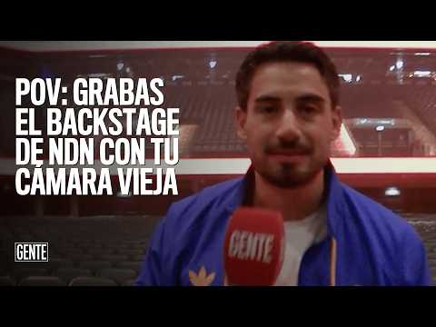 The BEHIND THE SCENES of NADIE DICE NADA at the MOVISTAR ARENA but with a 2010 camera