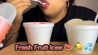 Asmr Fresh Fruit Juice Icee Mukbang Ice Eating Slushy