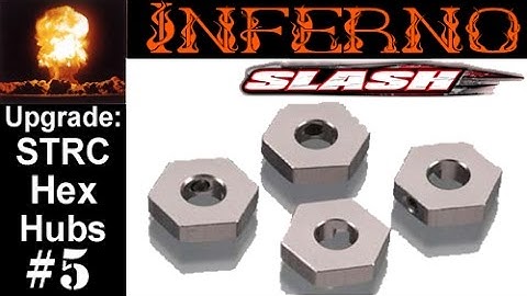 Traxxas Slash LCG- STRC Aluminum Hex Hubs [Inferno]