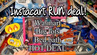 Instacart RUN deal !! Cheap groceries | cheap Christmas gifts !! Walmart/big lots/bed bath & beyond by DIYS AND COUPONING 173 views 3 years ago 2 minutes, 31 seconds
