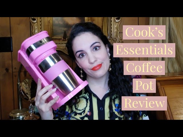 Cook's Essentials Single-Serve Coffee Maker with Tumbler Pink