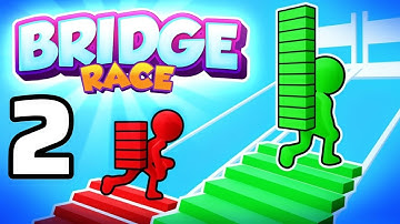 Bridge Race - Gameplay Walkthrough Part 2 - New Update Stack Bridge Race Tournament (iOS, Android)