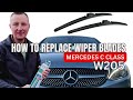 Mercedes C Class W205 2015-onwards Front Wiper Blades How To Replace Install New Wipers TLM Heyner