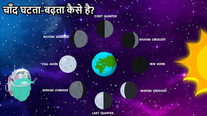 चाँद घटता-बढ़ता कैसे है? | Phases Of The Moon In Hindi | Why Does The Moon Change Its Shape? | Space