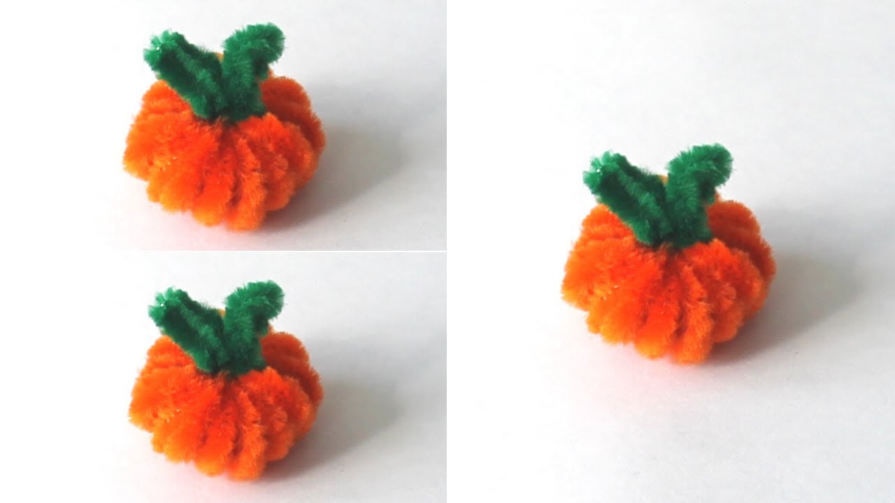 Pipe Cleaner Pumpkin Halloween Pumpkins Halloween Craft YouTube