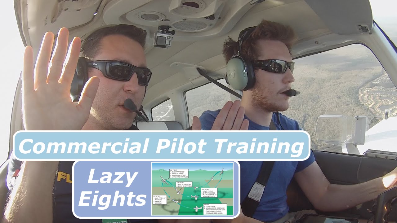Commercial Pilot Training| Introduction to Lazy Eights| PA28| ATC Audio ...
