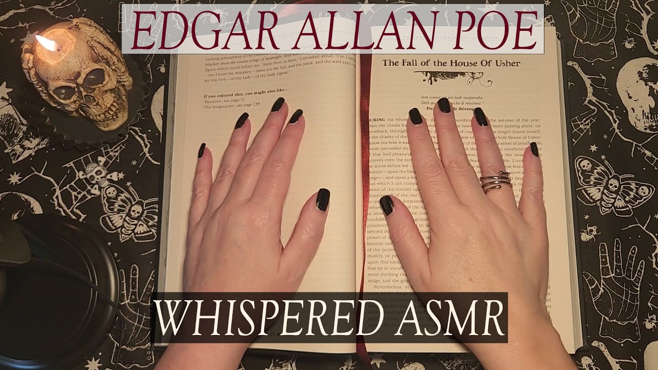 WHISPERED ASMR | Edgar Allan Poe, The Fall of the House of Usher | Clicky Cozy Sounds, Horror Story