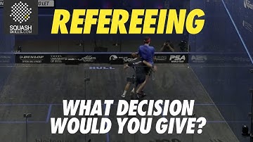 Squash Refereeing: Marche v Elias - No Let