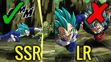 SSR and LR Blue Goku and Vegeta Side By Side Super Attack Animation | DBZ Dokkan Battle