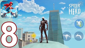 Spider Hero 3D Fighting Game Gameplay Walkthrough Part 8 - Radio Tower (iOS, Android)