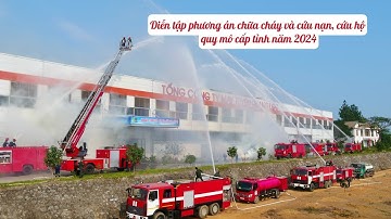 Diễn tập thành công phương án chữa cháy và cứu nạn, cứu hộ quy mô cấp tỉnh năm 2024.