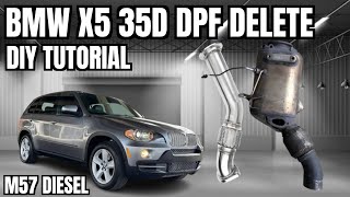 BMW X5 35d DPF Delete | Downpipe Install | M57 E70 Diesel! In Depth Tutorial for the DIY Mechanic!