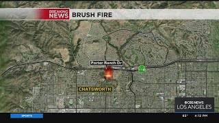 Major emergency brushfire breaks out in Chatsworth