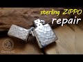 【修理-repair】職人ハンドメイドのstering silver ZIPPO修理＆解説/彫金シルバーアクセサリー修理ブランドハンドメイドジュエリー加工