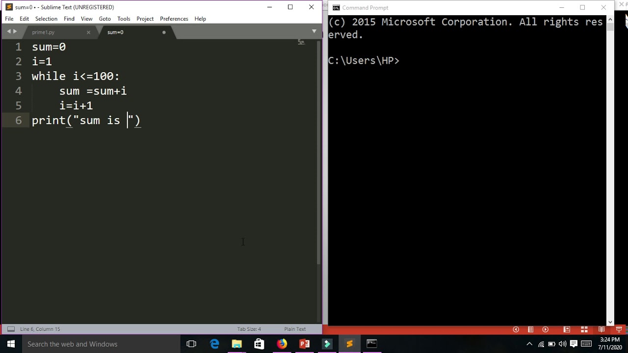 05 Check submission of 1 to 100 numbers in python - YouTube