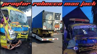 sebelum laka truk rebecca Mas jack😭 masih terpantau kamera kami