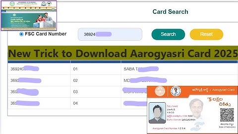 New Trick to Download Aarogyasri Card 2025  Telangana Ration Card Update#telangana
